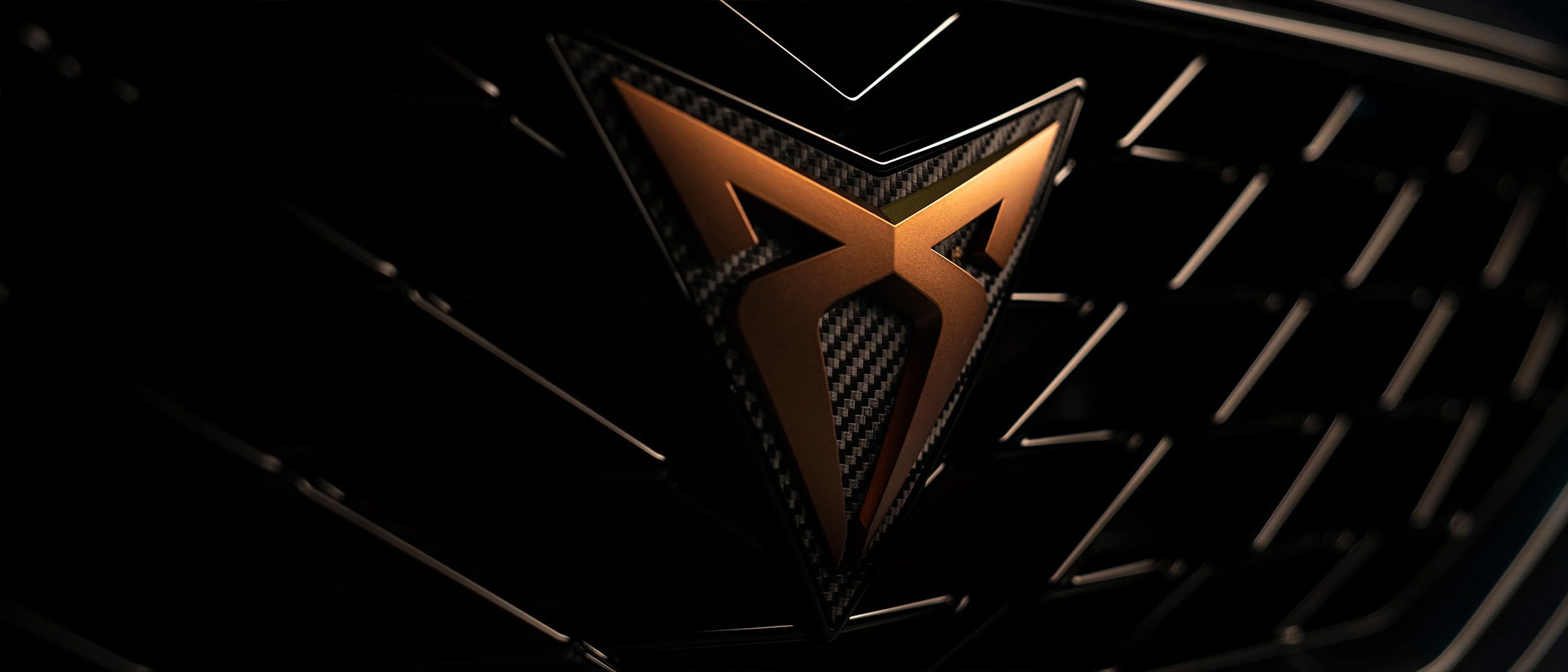 Close-up van het CUPRA logo