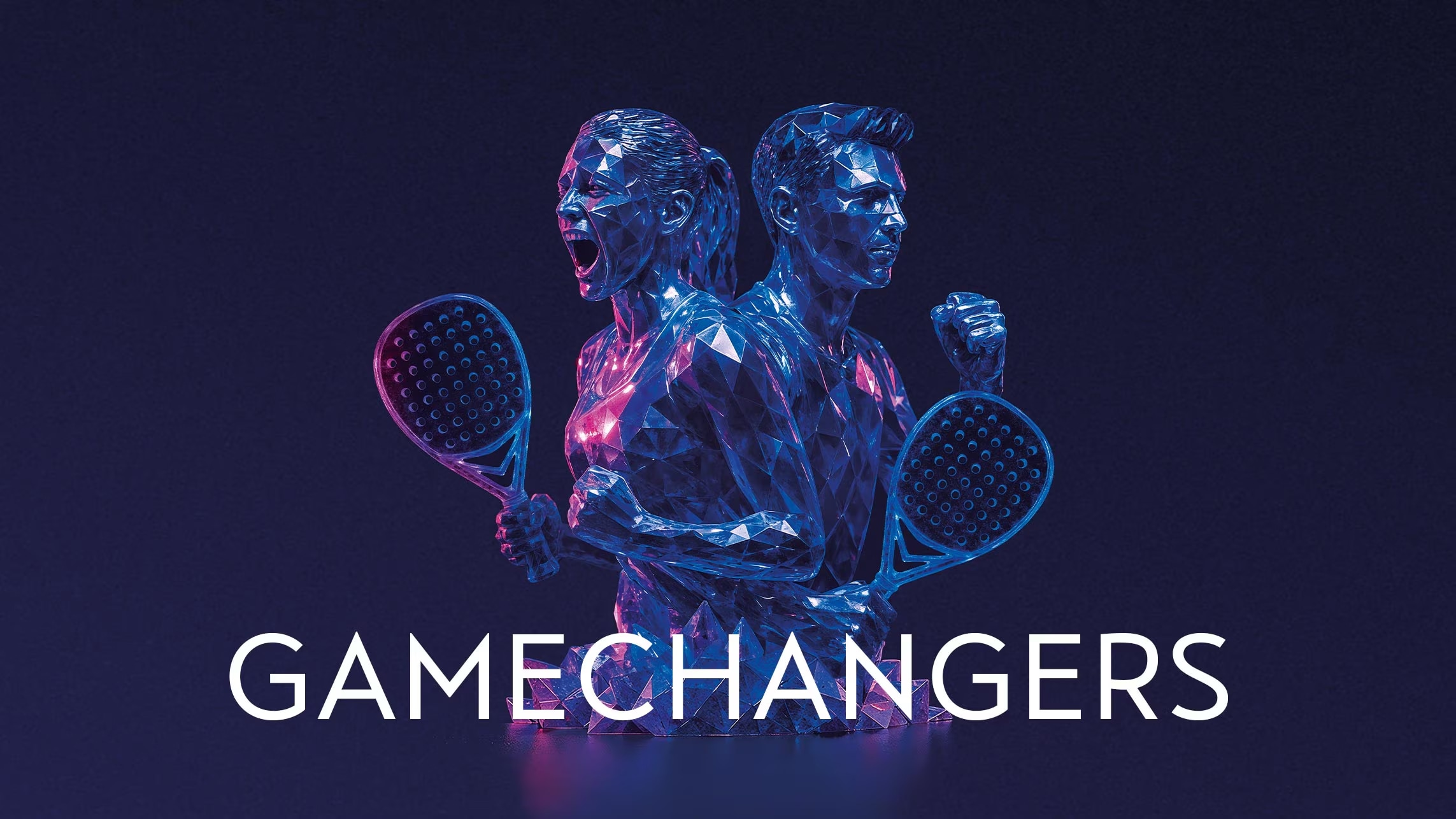CUPRA gamechangers logo twee padelspelers
