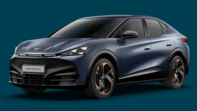 De CUPRA Tavascan elektrische suv coupe