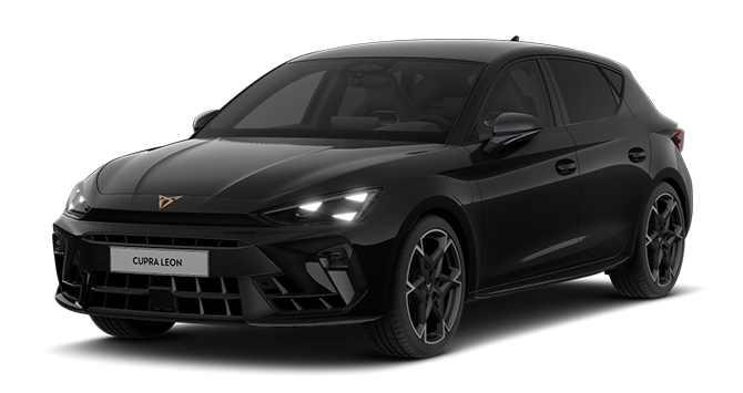 CUPRA Leon VZ Performance in de kleur Midnight Black